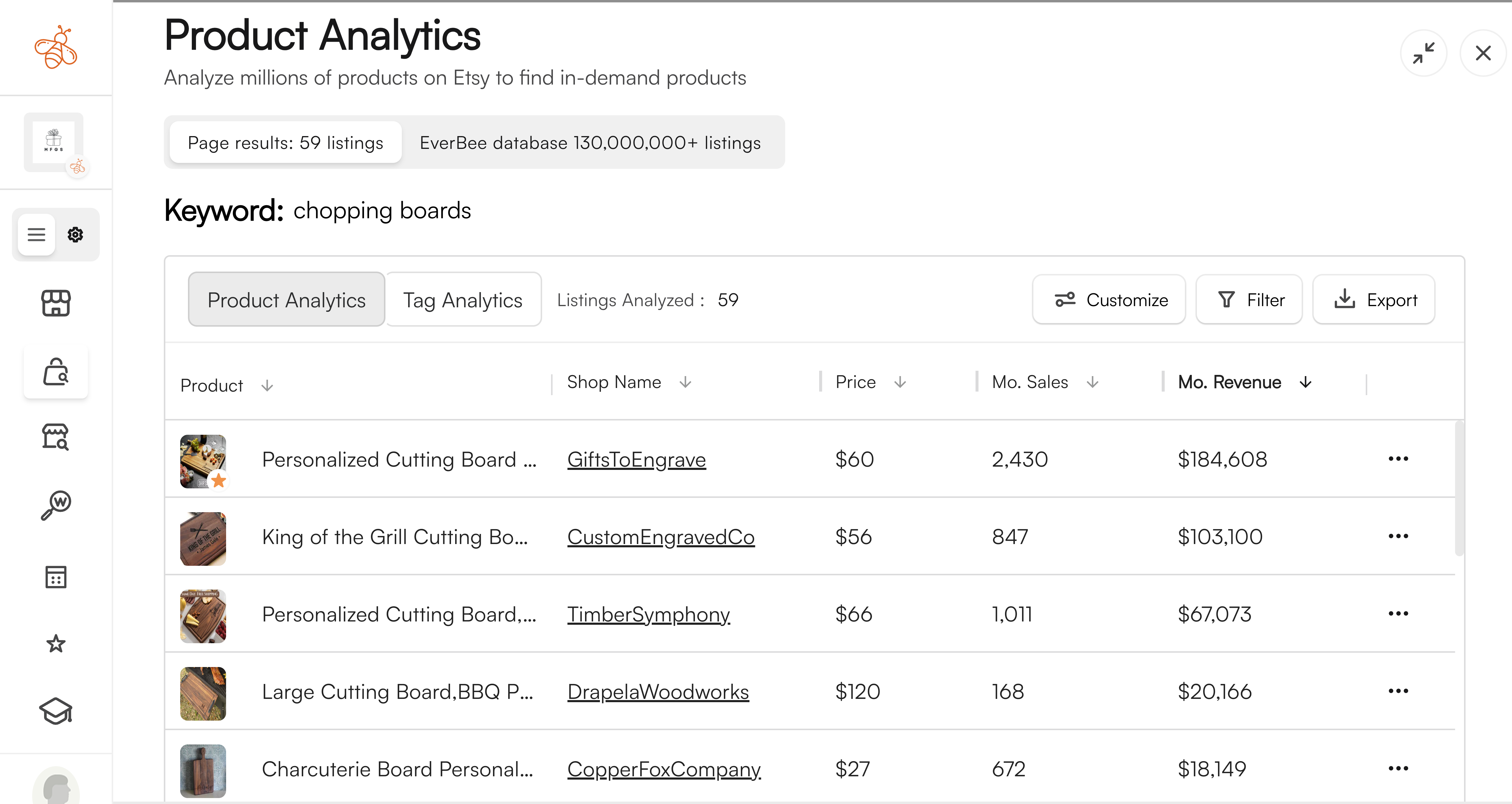 Everbee Product Validation